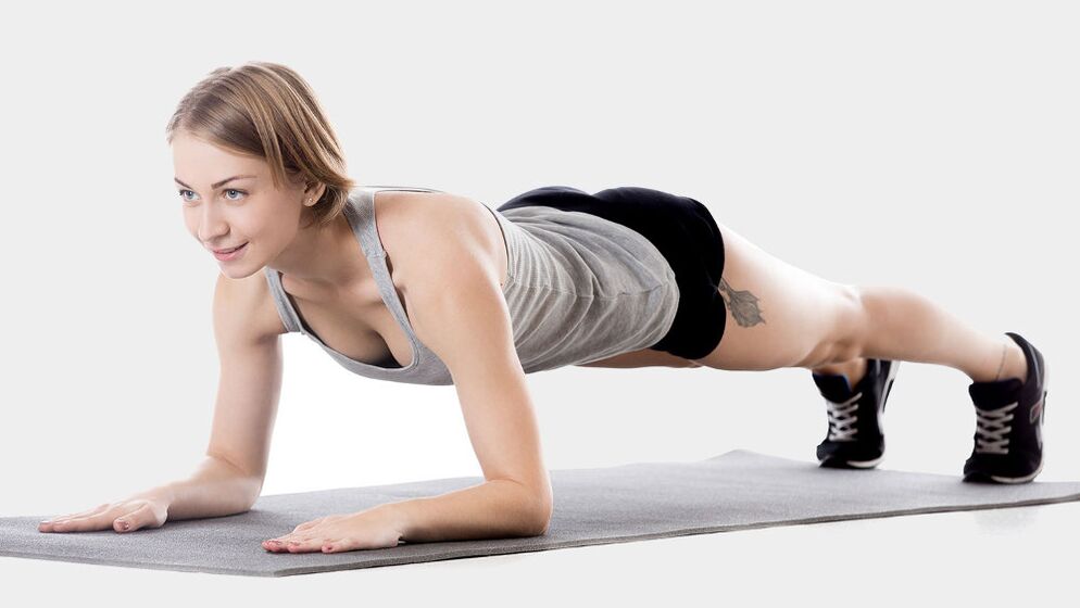 plank for slimming the sides and abdomen