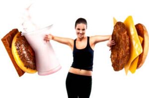 unhealthy food for weight loss